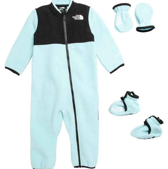 New The North Face baby Denali one piece sets sz 12-18...